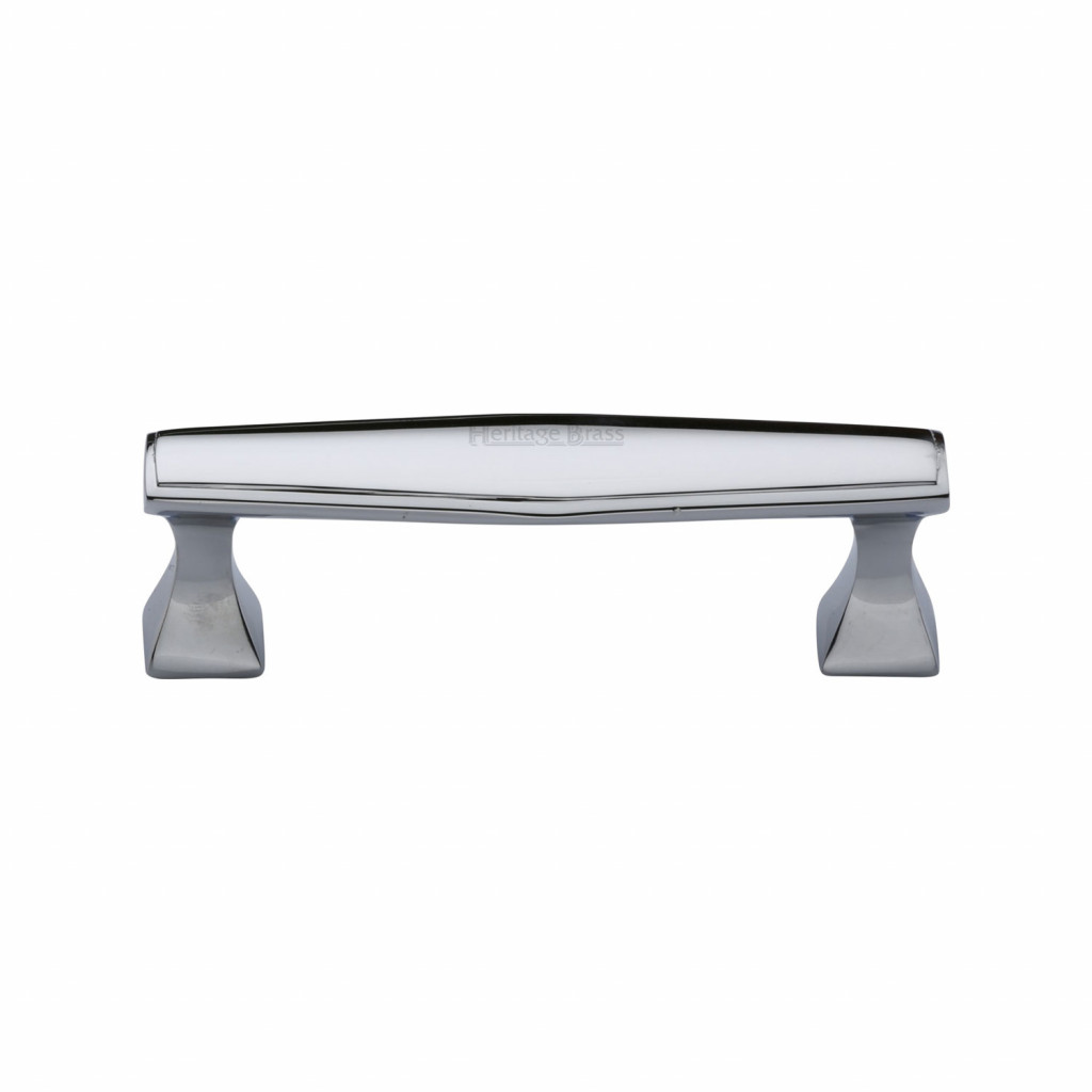 M Marcus Heritage Brass Deco Design Cabinet Handle 96mm Centre to Centre